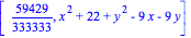 [59429/333333, x^2+22+y^2-9*x-9*y]